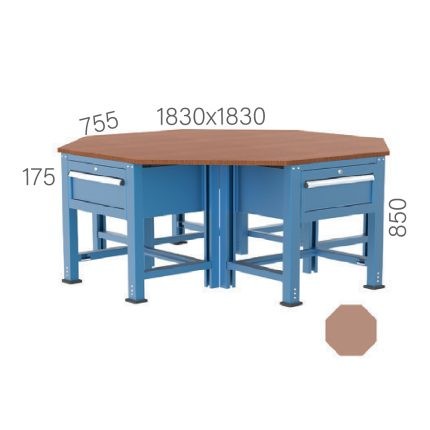 3835 – 4 ÇEKMECELİ SEKİZGEN ÇALIŞMA TEZGAHI