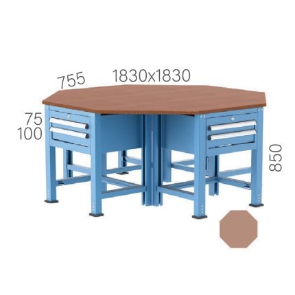 3855 – 8 ÇEKMECELİ SEKİZGEN ÇALIŞMA TEZGAHI