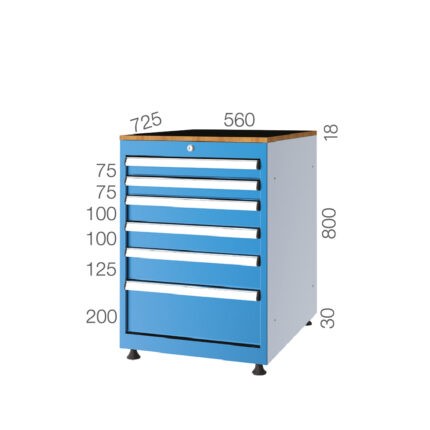 57080 – 6 ÇEKMECELİ DOLAP