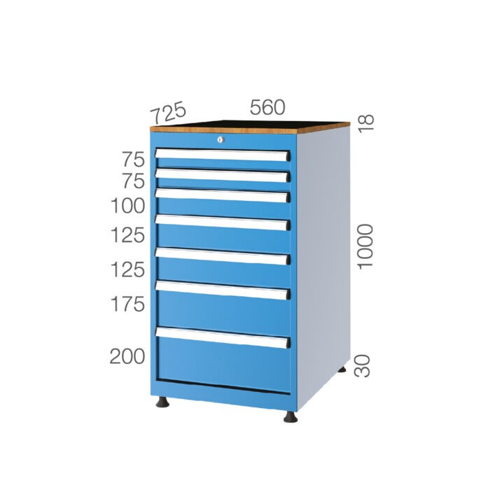 57100 – 7 ÇEKMECELİ DOLAP