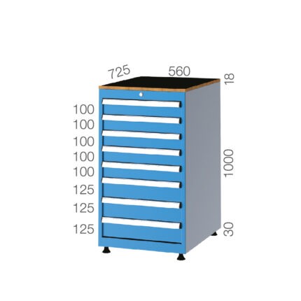 57101 – 8 ÇEKMECELİ DOLAP