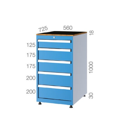 57102 – 5 ÇEKMECELİ DOLAP