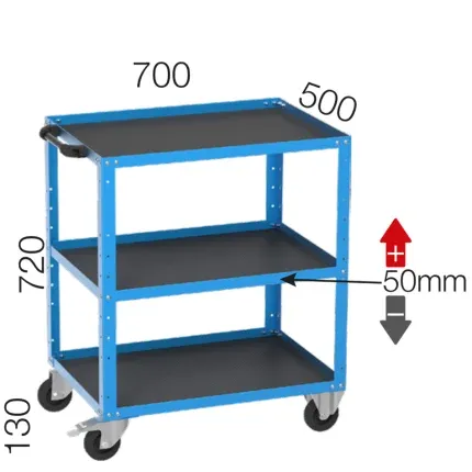 8540 – TOOL CART WITH 3 SHELVES