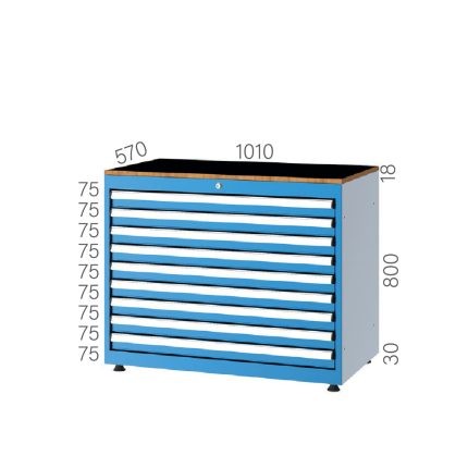 10081 – 9 ÇEKMECELİ DOLAP