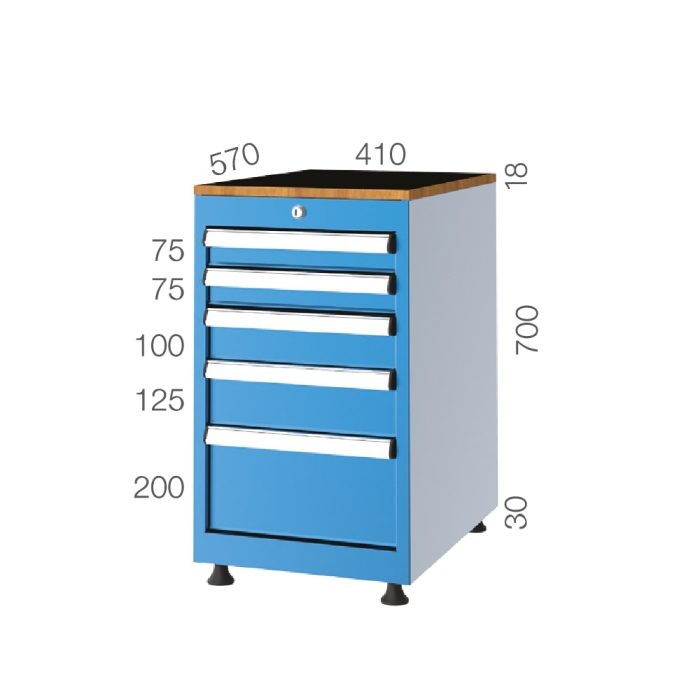 1070 – 5 ÇEKMECELİ DOLAP