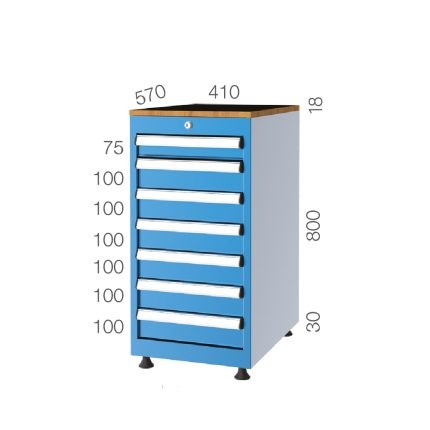 1080 – 7 ÇEKMECELİ DOLAP