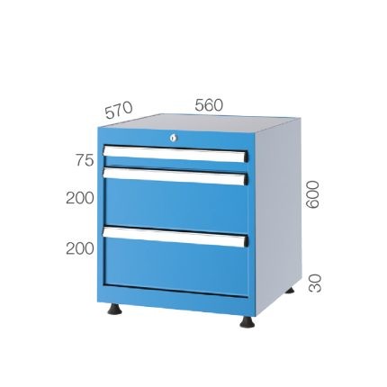 5062 – 3 ÇEKMECELİ DOLAP
