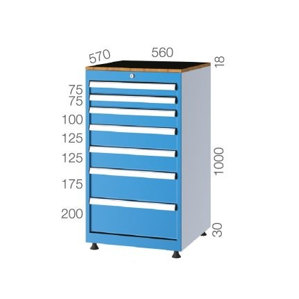 5100 – 7 ÇEKMECELİ DOLAP
