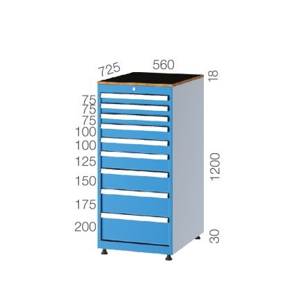 57200 – 9 ÇEKMECELİ DOLAP