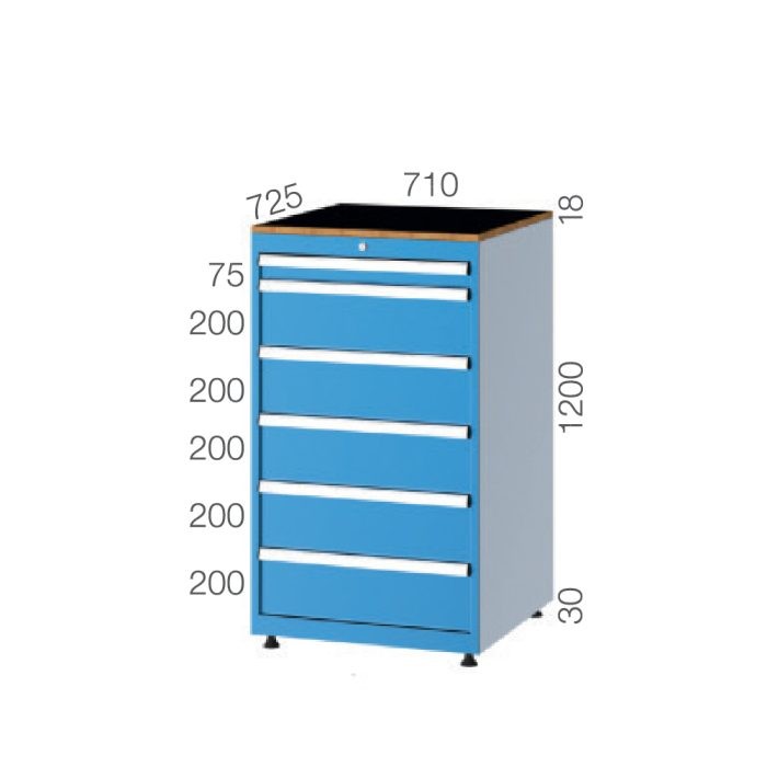 7202 – 6 ÇEKMECELİ DOLAP