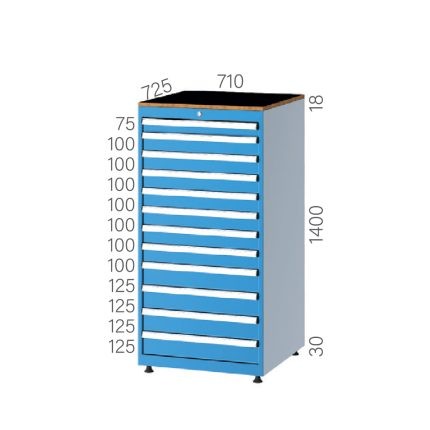 7401 – 12 ÇEKMECELİ DOLAP
