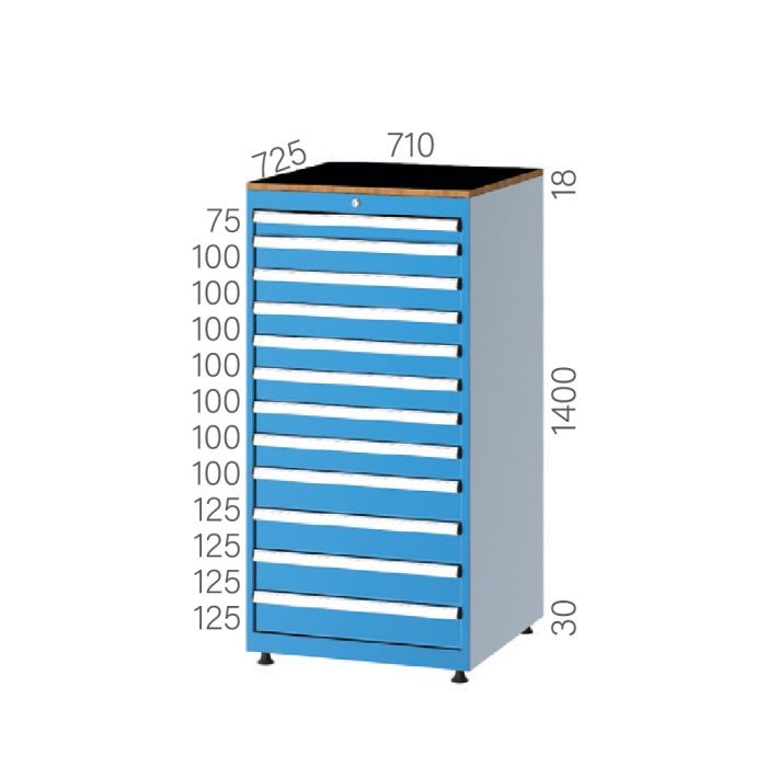 7401 – 12 ÇEKMECELİ DOLAP