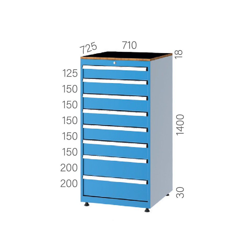 7402 – 8 ÇEKMECELİ DOLAP