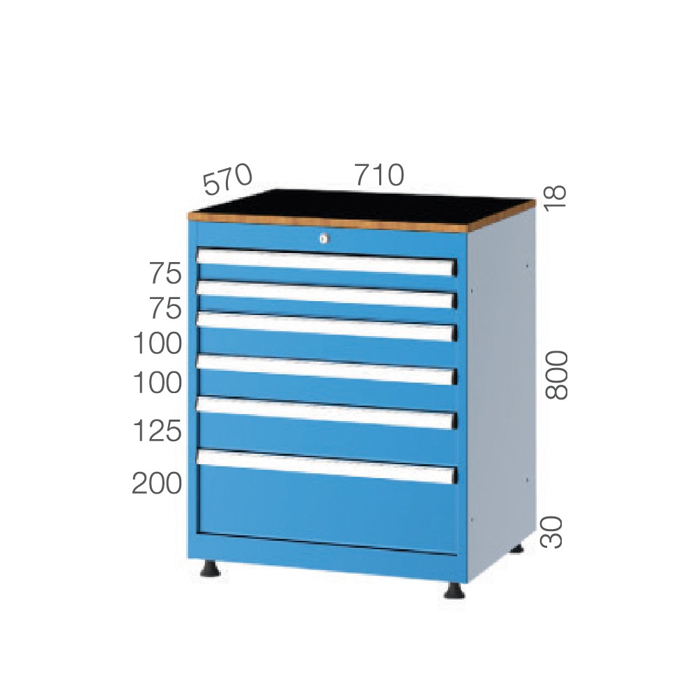 75080 – 6 ÇEKMECELİ DOLAP