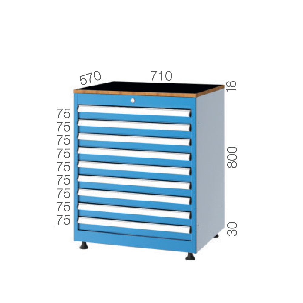 75081 – 9 ÇEKMECELİ DOLAP