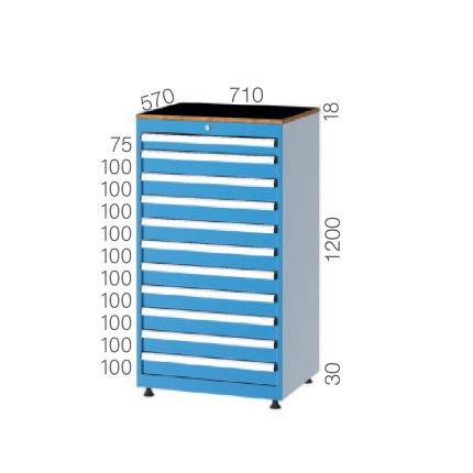 75201 – 11 ÇEKMECELİ DOLAP