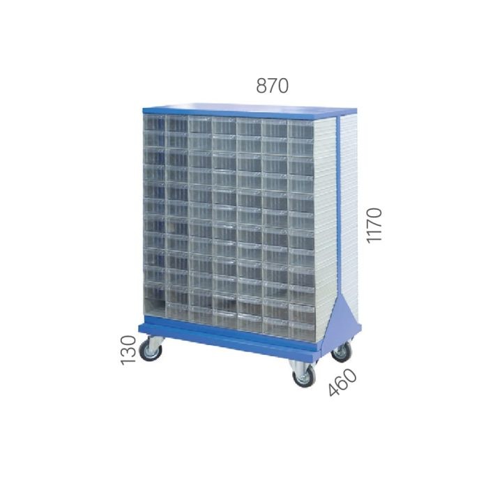 ÇKS 351-401 – 204 ADET ÇEKMECELİ KUTULU İKİ YÖNLÜ STAND