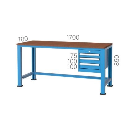 3110 – 3 ÇEKMECELİ ÇALIŞMA TEZGAHI