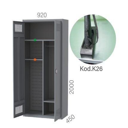 7610 – 5 GÖZLÜ 2 KAPAKLI SİLAH DOLABI