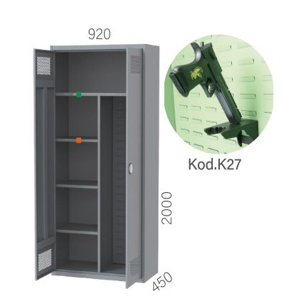 7660 – 6 GÖZLÜ 2 KAPAKLI SİLAH DOLABI