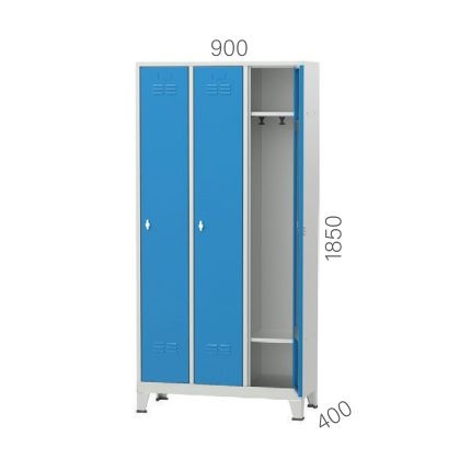 6033 – DAR TİP SOYUNMA DOLABI 3 KAPILI