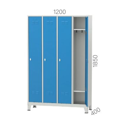 6034 – DAR TİP SOYUNMA DOLABI 4 KAPILI