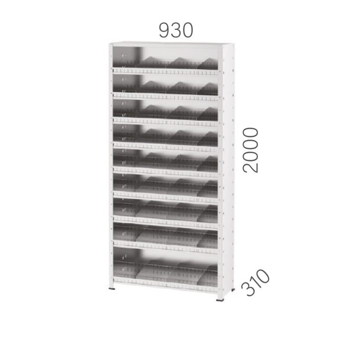 20920 – 10 RAFLI SEPERATÖRLÜ DEMONTE GALVANİZ RAF