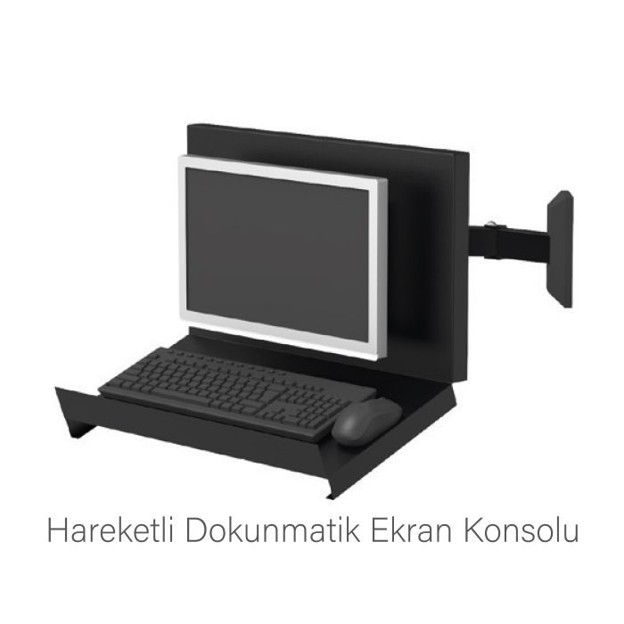 K30 – HAREKETLİ DOKUNMATİK EKRAN KONSOLU ASKI KANCASI